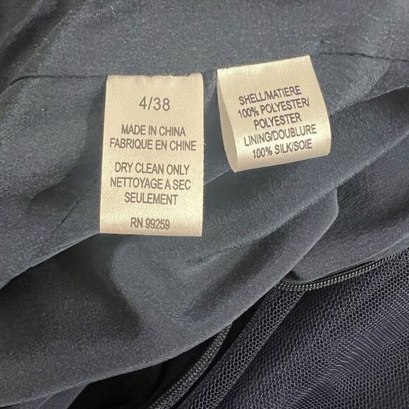 Vera Wang Womens tulle Sleeveless Sheath Midi Dress Size 4 - Picture 5 of 7